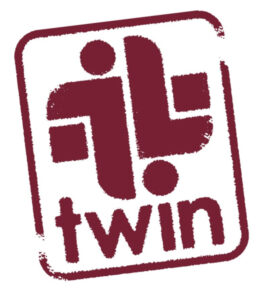 Logo for twin chocolate brand